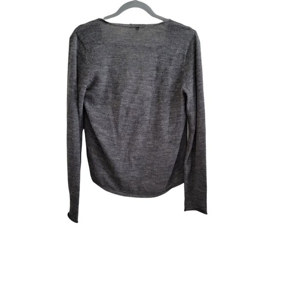 Eileen Fisher drape neck in alpaca and marino wool top/sweater - Picture 5 of 7